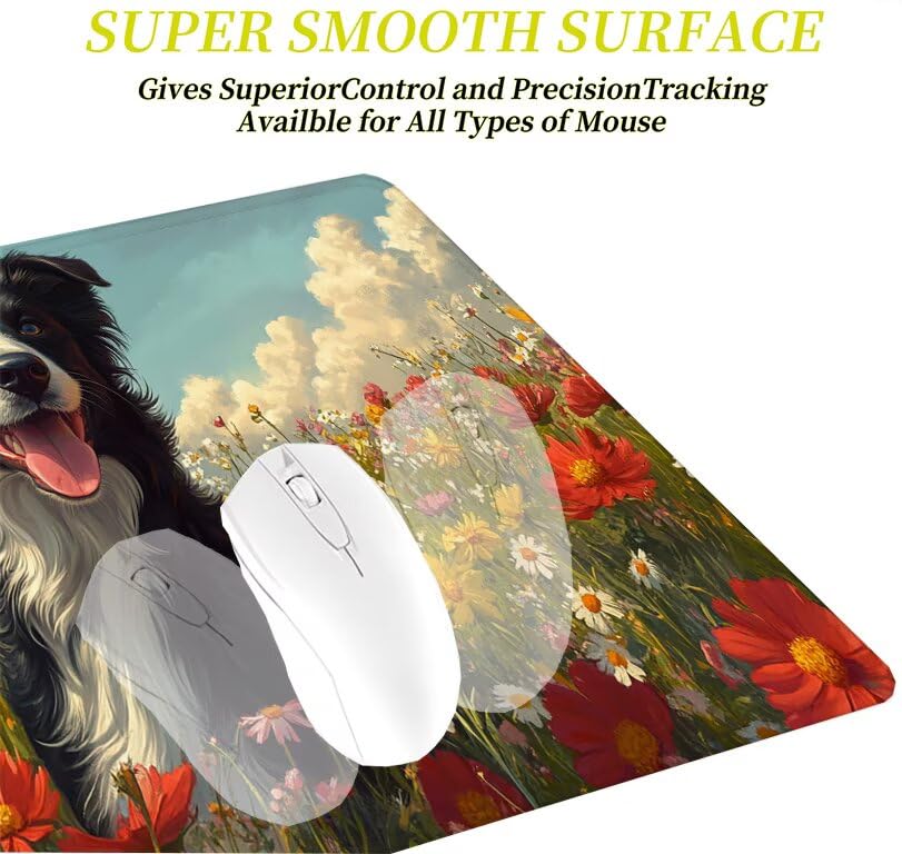 Tapis de souris gamer bords cousus et base antidérapante durable - 4