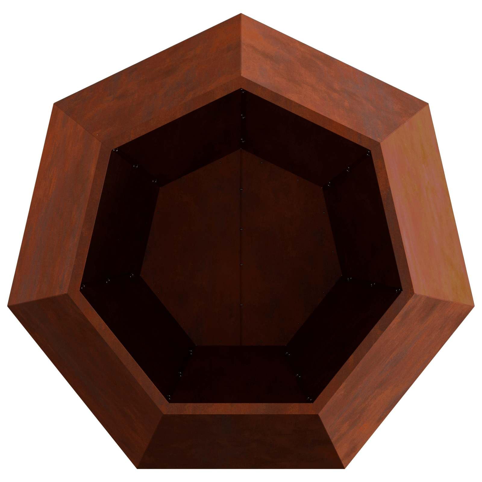 Jardinière Rouillé 100 x 100 x 80 cm en Acier Solide, Bac à Plantes Rectangulaire pour Extérieur, Pot de Fleurs Décoratif pour Jardin ou Terrasse, Résistant aux Intempéries avec Design Robust