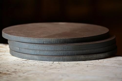 Miniatura 4 de Placa de chapa de acero .125 HRO de 18 pulgadas con forma de disco de 11 pulgadas, 11 ga. A36, redonda