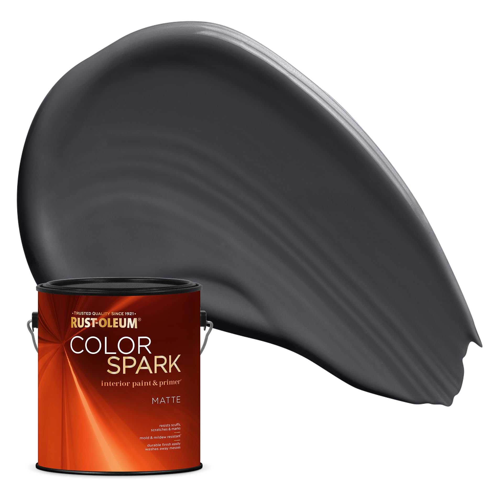 Rust-Oleum Color Spark Paint &amp; Primer, Carbon Copy, Matte