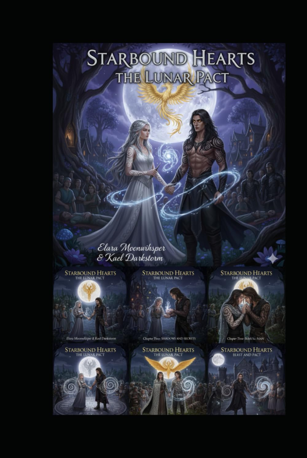 Starbound Hearts: The Lunar Pact: Embark on a magical journey where forbidden love and celestial powers intertwine. Follow the healer from the moonlit forests and the rebellious prince of shadow clan