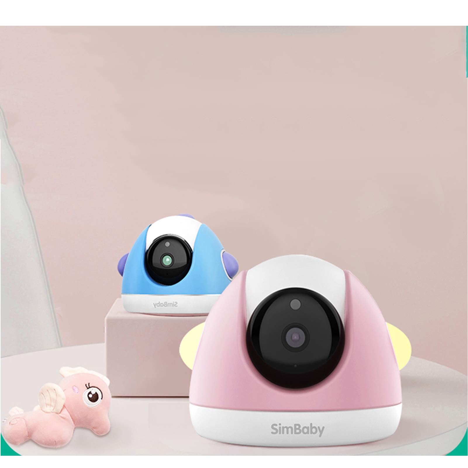 AI Baby Monitor A Due Vie Voce Cura Del Sonno Rilevamento Del Pianto Comfort Intelligente (PINK)