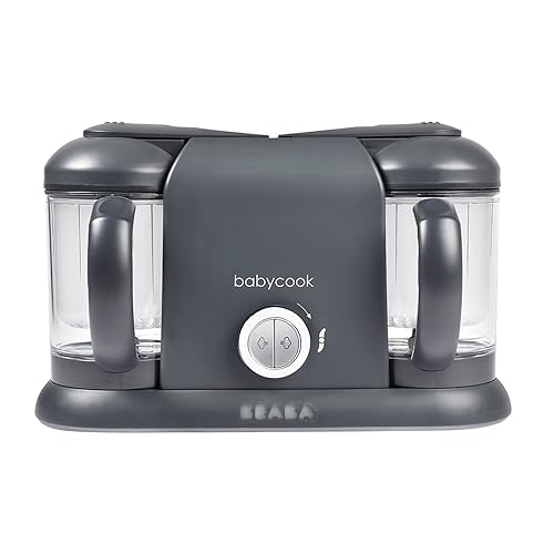 BEABA Babycook Duo - Máquina de alimentos para bebés 4 en 1, procesador de alimentos para bebés, licuadora de alimentos para bebés, vaporizador de