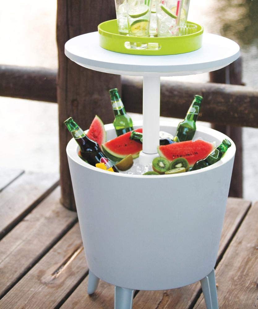Keter Table et Glacière de Bar Bleu Brumeux 49,5x57 cm Table de Jardin 234023