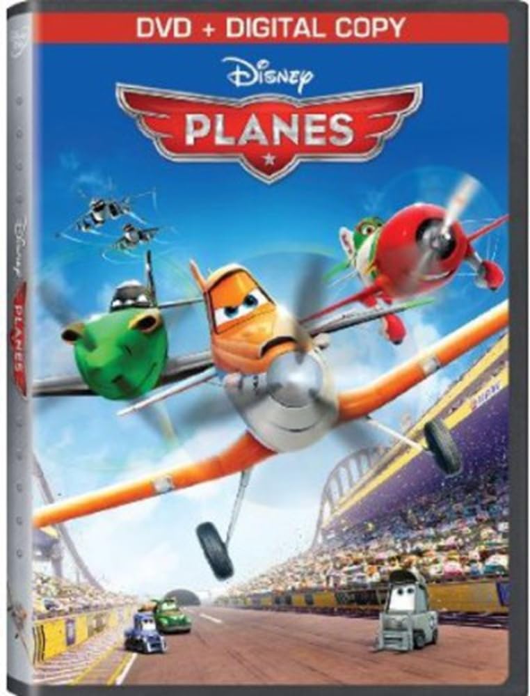 Disney Pixar Planes & Planes Fire & Rescue 2 DVD Set Bundled with Magic Kingdom Art Card