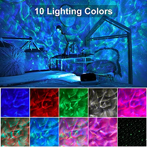 Lampada Proiettore Stelle Soffitto, IBELL Proiettore Cielo Stellato Luce Notturna Bambini, Luci Proiettore Galassia con Rumore Bianco, Bluetooth, Timer, Telecomando per Adulti Festa Regalo Decorazioni - Image 3