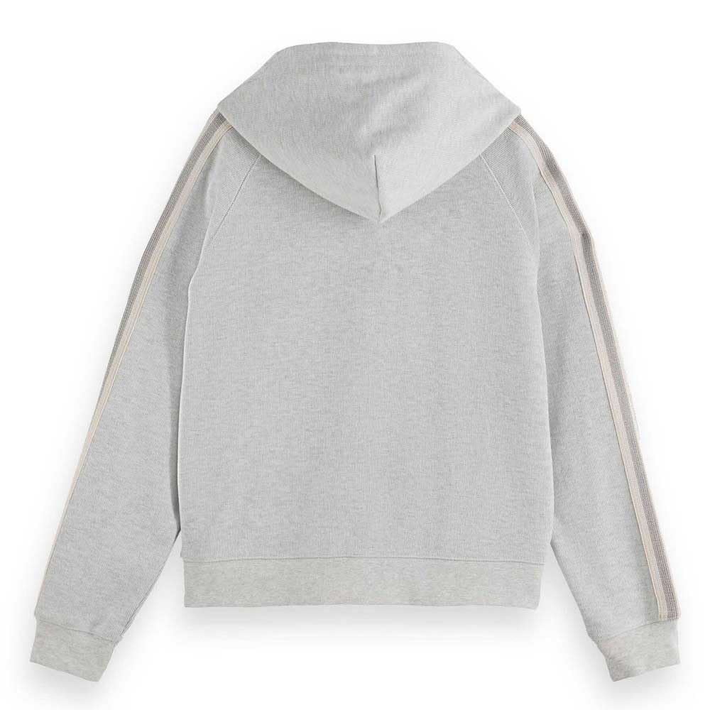 Scotch & Soda Zip Through Interlock Hoodie Sudadera con Capucha para Mujer