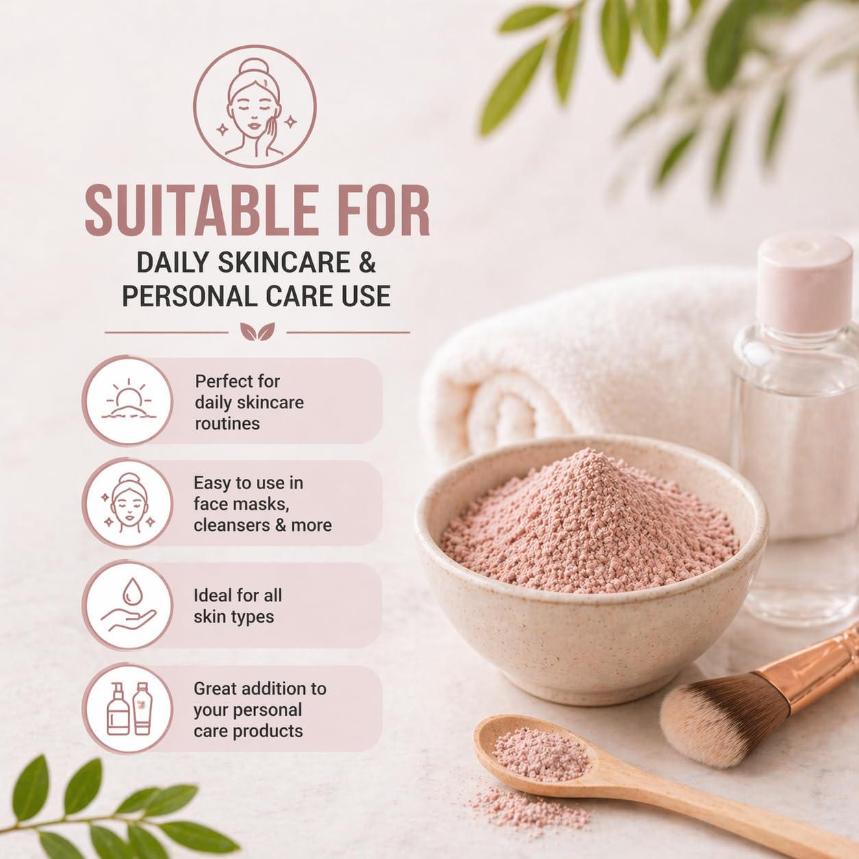 100% argilla naturale di calamina in polvere per maschere per capelli, scrub, creme, lozioni e sapone, 100 g