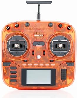 RadioMaster Boxer 2.4GHz 16CH Hall Gimbals Radio Controller with Carrying Case, Mode 2 (Orange, ELRS)