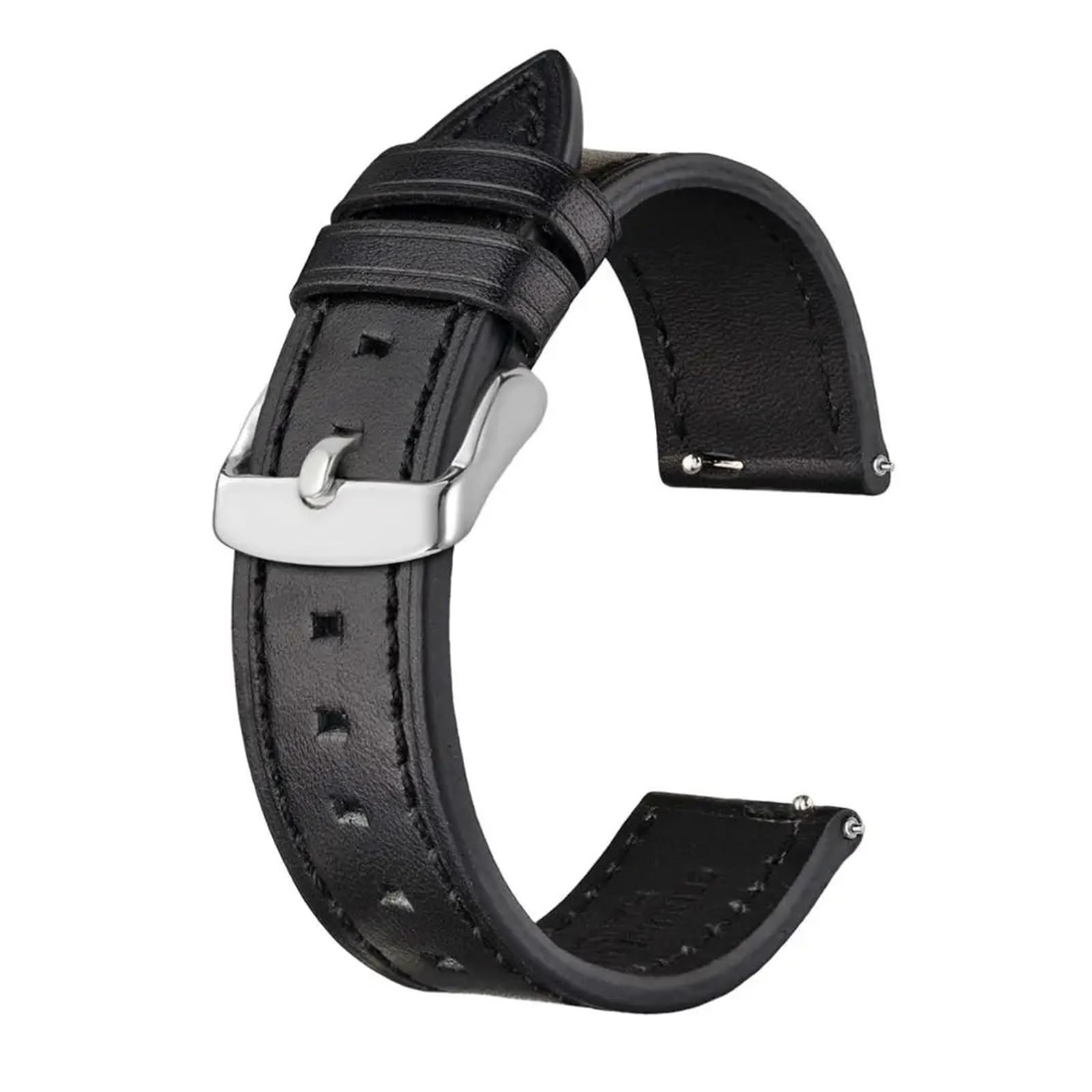 Correa de reloj de piel de becerro MENGKE de 20mm para estilo de vida ejecutivo 4