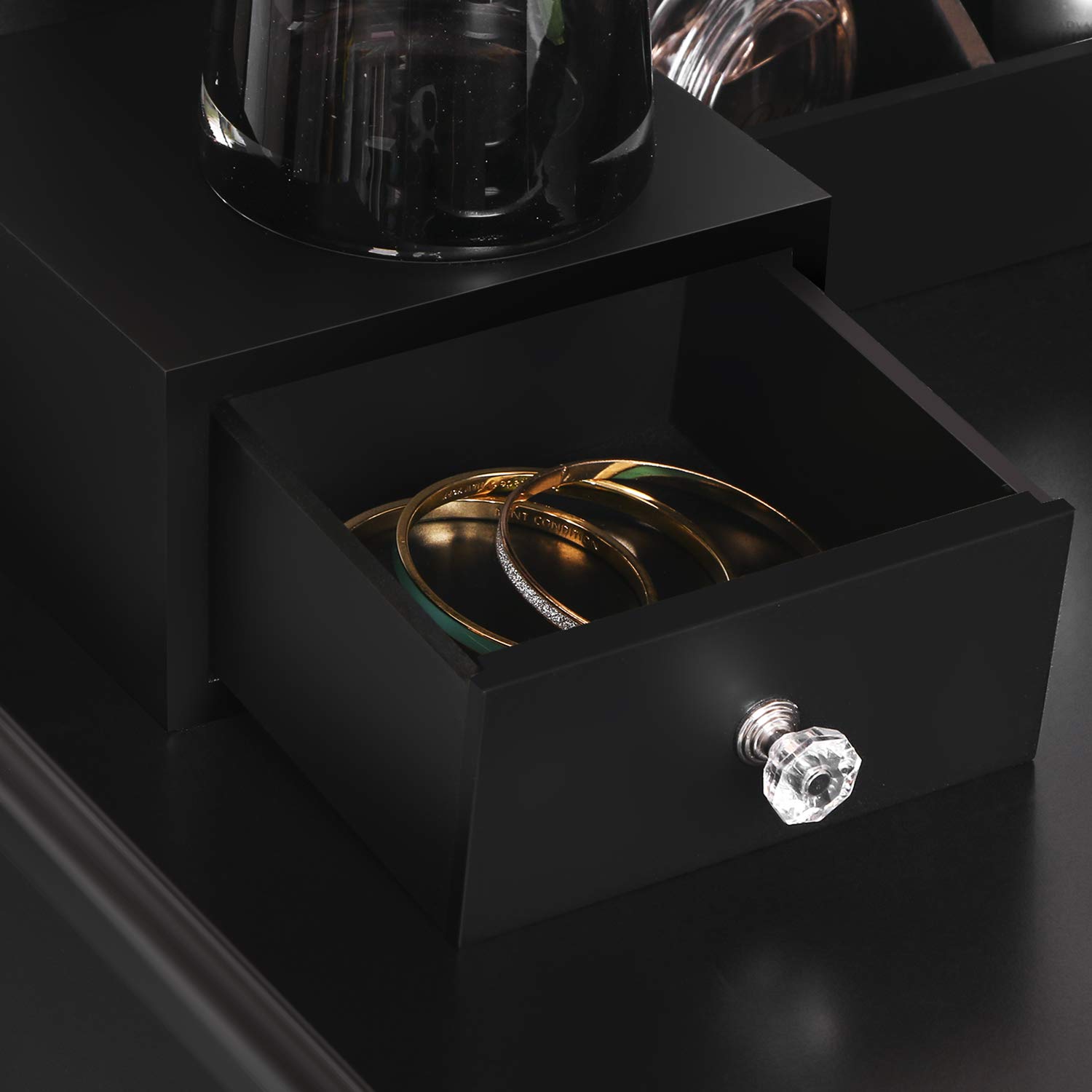 BEWISHOME Vanity Set with Lighted Mirror Dimming, Touch Screen Switch