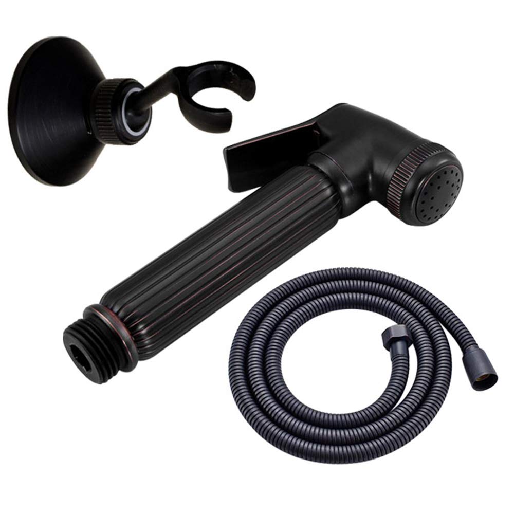 Bidet Sprayer Faucet Set with Cold Water Brass Handheld Toilet Bidet Attachment Pressure Sprayer Wall Mount Single Handle