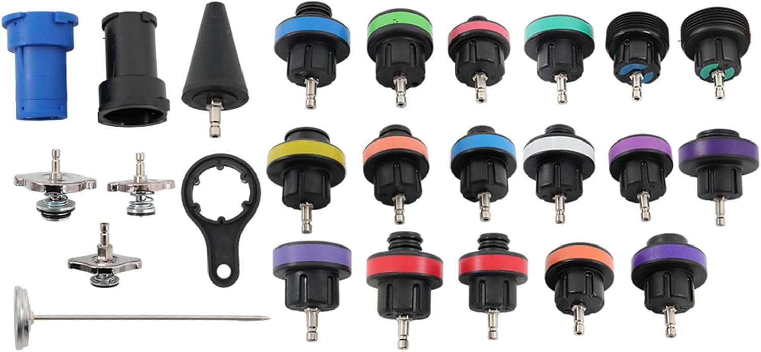 28-Piece Radiator Pressure Tester Cooling System Refill Kit with Suitcase