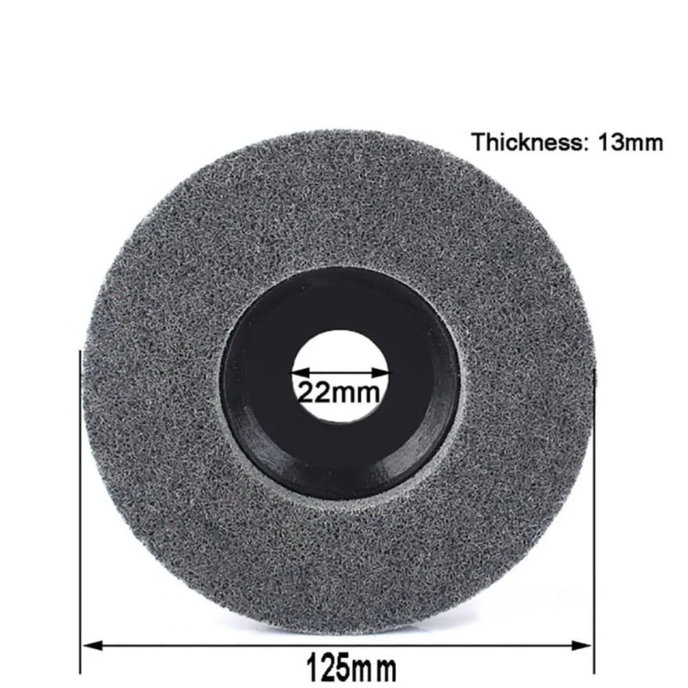 herramienta de corte de precisión ircular Disco abrasivo de fibra de nailon no tejido for pulir metal y acero inoxidable (5 unidades, 4,5 pulgadas)(10Pcs 4.5 inch)