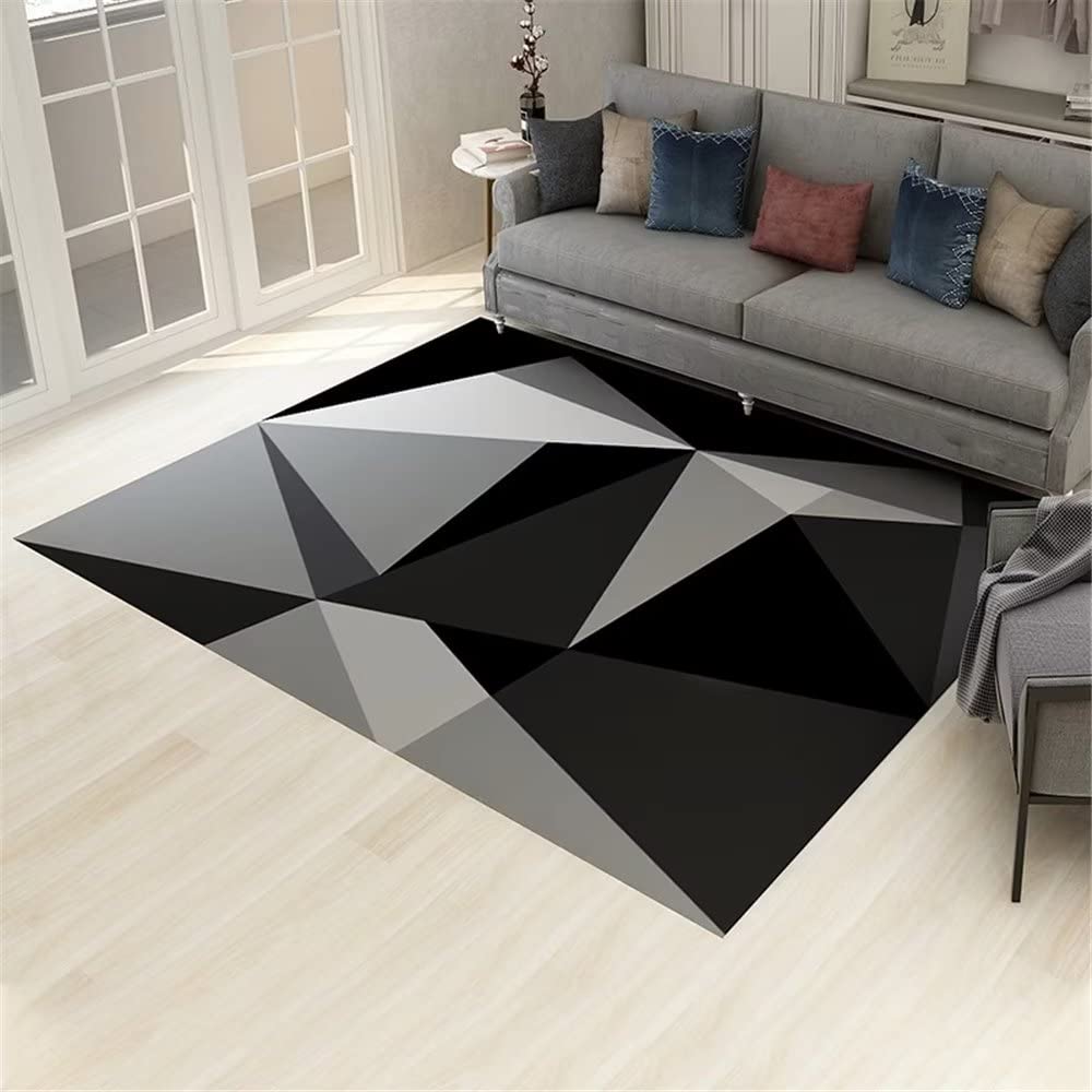 Tapis de salon gris moderne pour chambre fille ado et bureau moderne