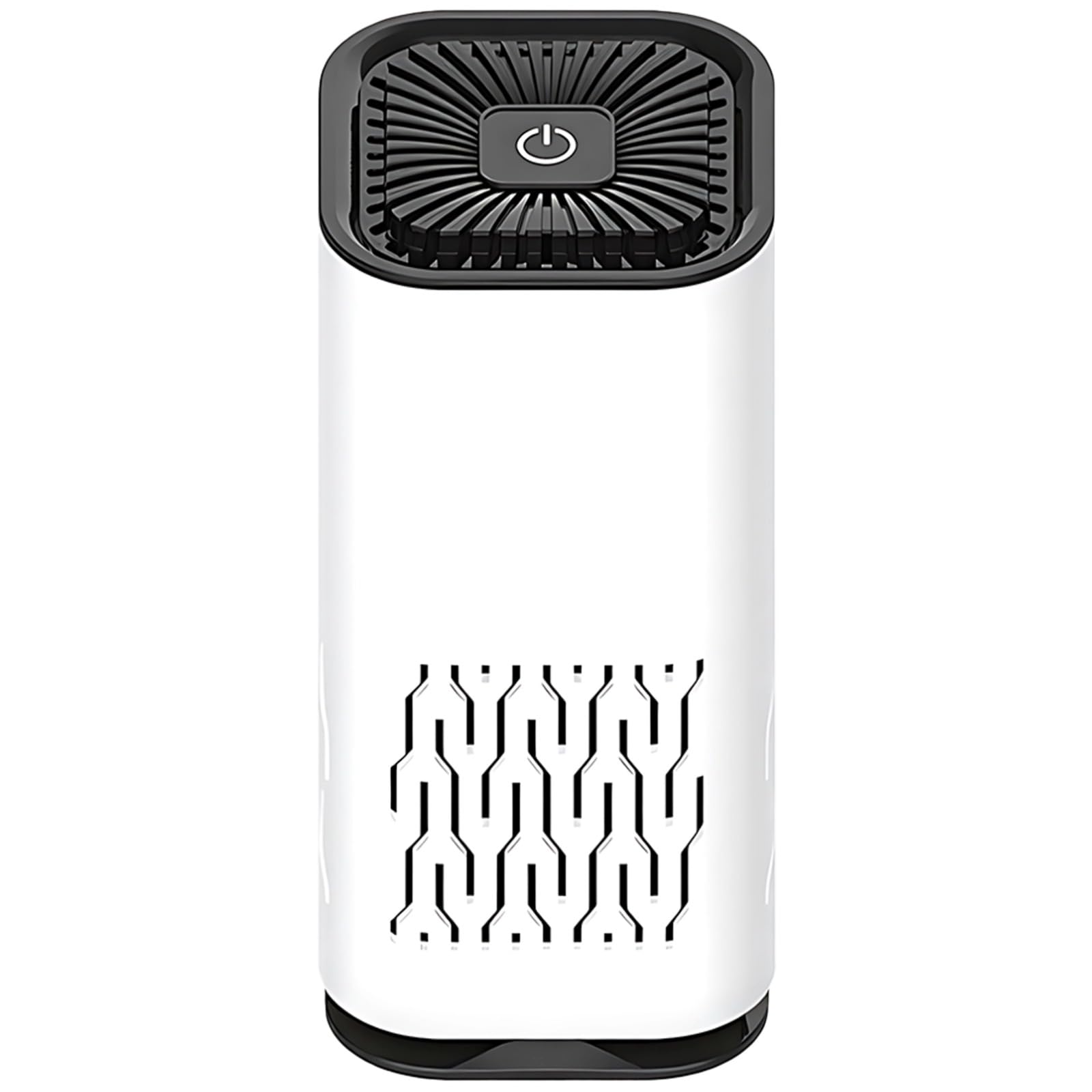 Confezione da 2 purificatori d'aria per auto, casa, scrivania, purificatore d'aria per animali domestici, bianco, mini portatile, silenzioso, avvio con un pulsante, riduzione degli odori, riduzione
