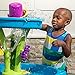 Step2 Summer Showers Splash Tower Water Table for Kids, Outdoor Kids Water Sensory Table, Ages 1.5+ Years Old, 8 Piece Water Toy Accessories, Blue & Green