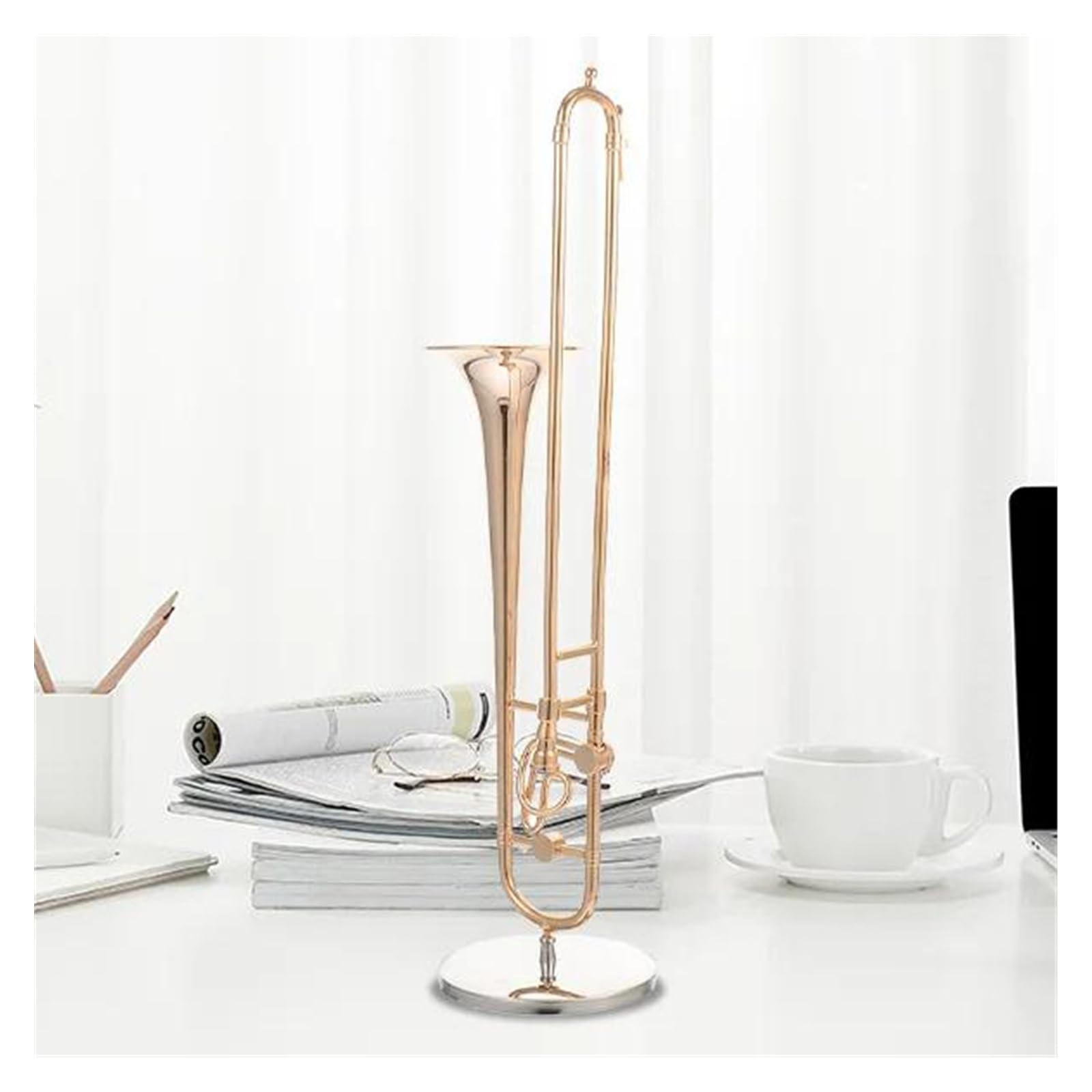 Musikinstrument Posaune Modell Miniatur Dekoration