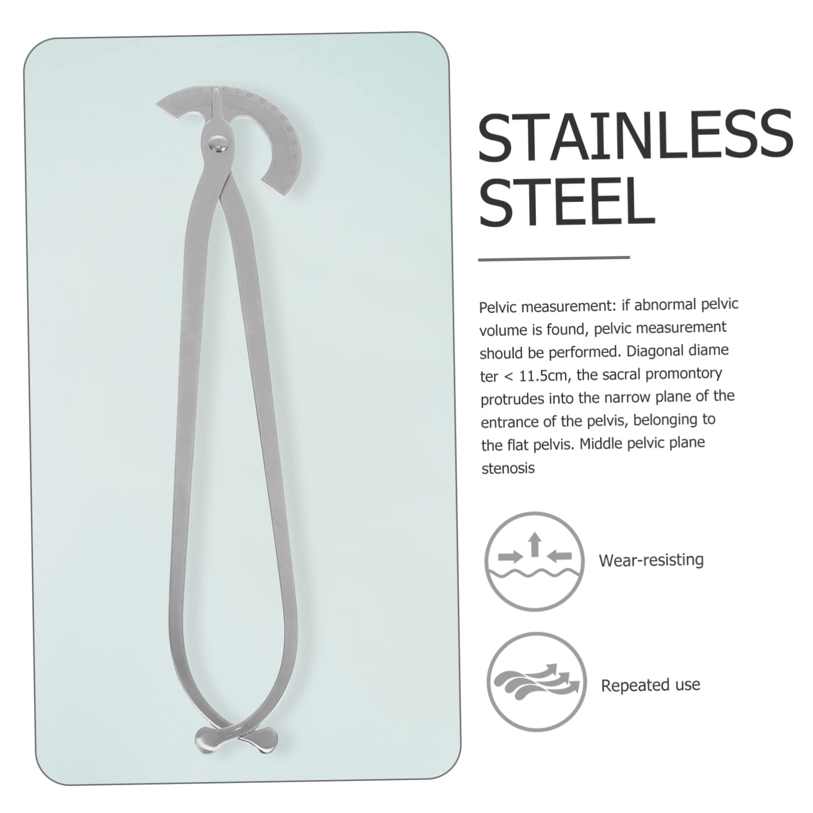 minkissy Obstetric Accessory Caliper Measuring Tool Light Weight Portable Pelvic Gauge Hospital Supply