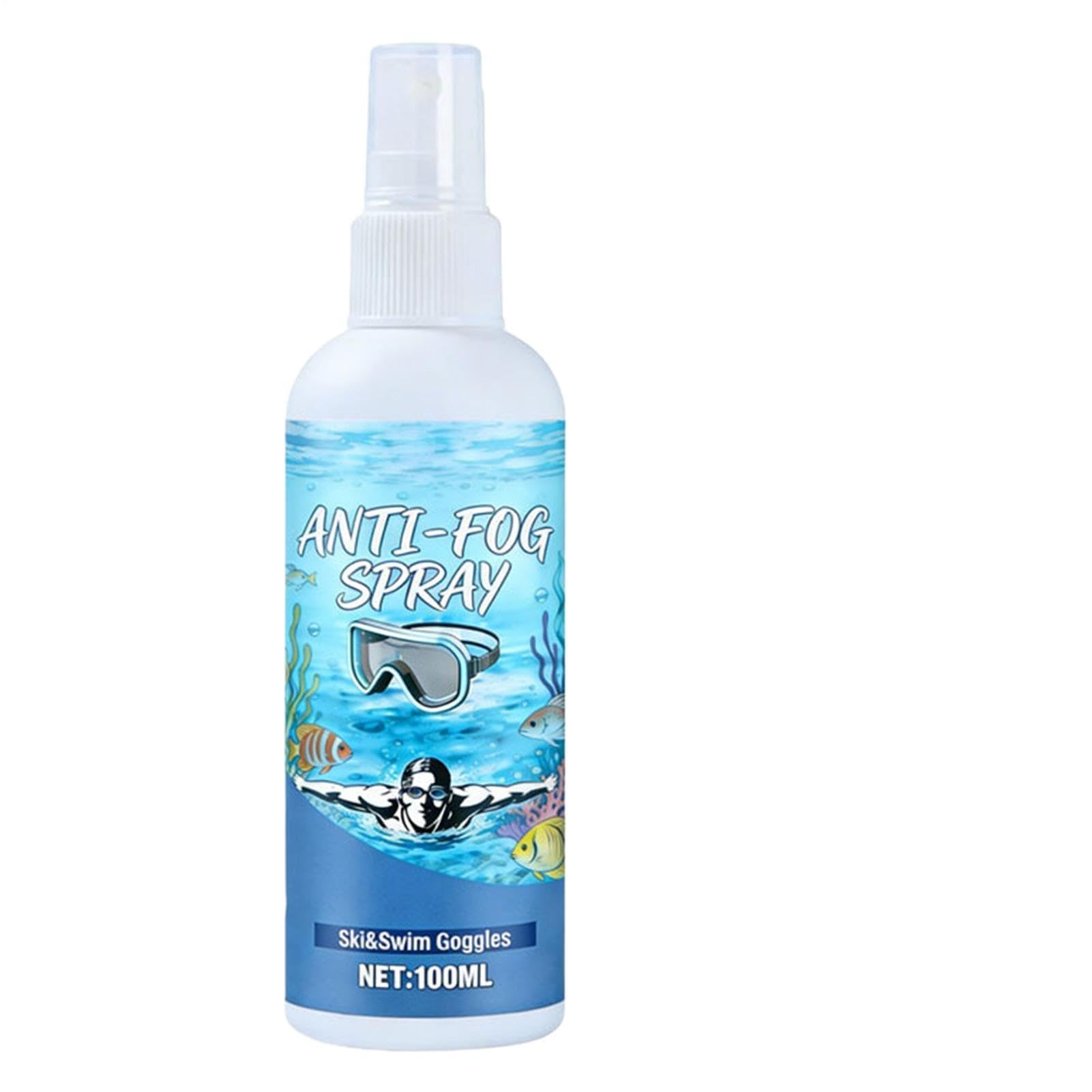 Spray Antiappannamento per Occhialini da Nuoto - 100 ml A Prova Di Perdite E Rimozione Polvere | Liquido Antiappannante per Occhialini e Occhiali da Nuoto,per Occhiali da Sole Visiera del Casco Viaggi