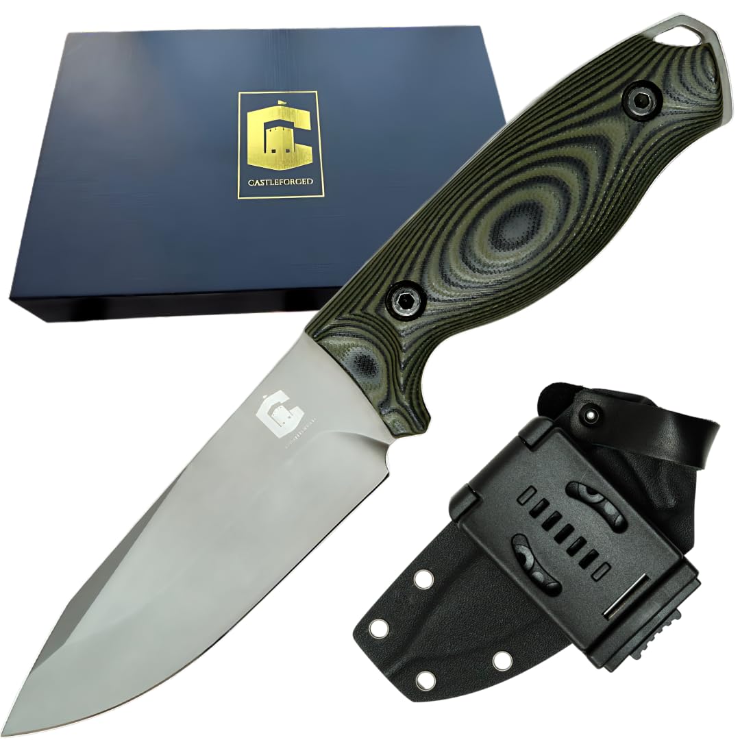 Castleforged Survival Knife - Fixed Blade Knife with Kydex Sheath, 4