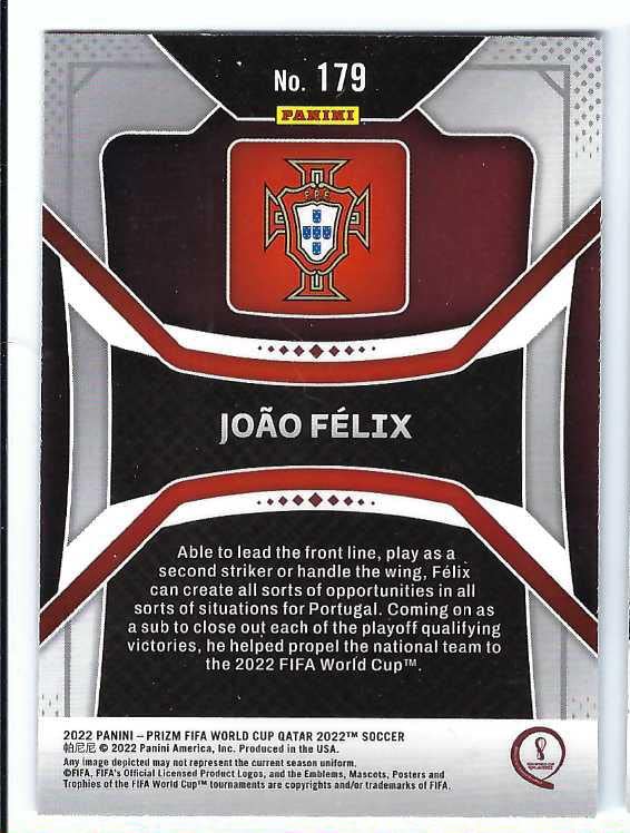 JOAO FELIX 2022 Panini Prizm FIFA World Cup Qatar #179 Soccer Card