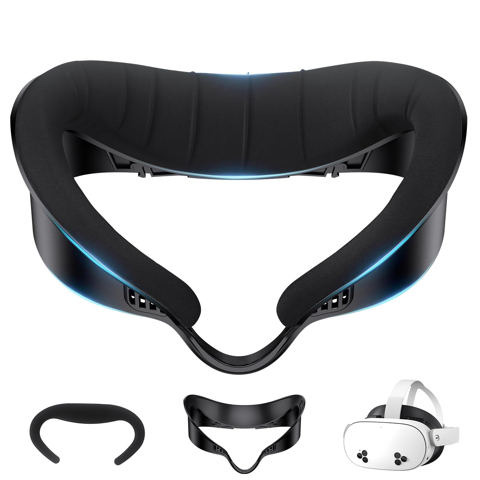 Amazon.co.jp: Oculus Quest 3sフェイスパッドカバーに対応 - 顔の