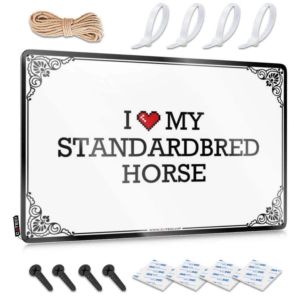 Fzfn Colour I Love My Standardbred Horse Wall Art Grunge | Awesome Decor Decorative Wall Art(30X40cm)