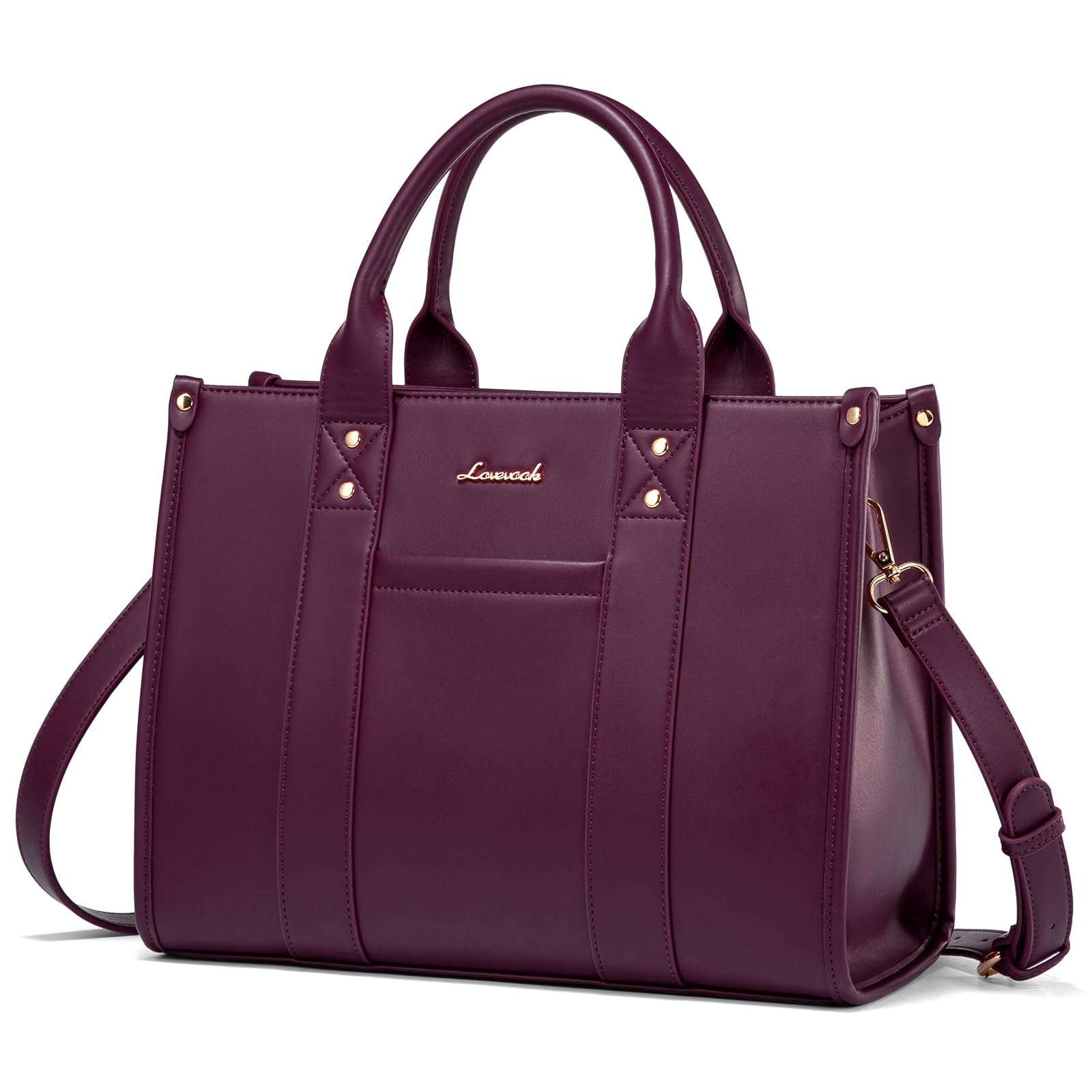 LOVEVOOK Purse for Women Leather Tote Bag Purse and Handbags, Satchel Shoulder Crossbody Top Handle Bags with Zipper