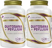 KIT 2X Quitosana com Psyllium 60 cápsulas - Flora Nativa