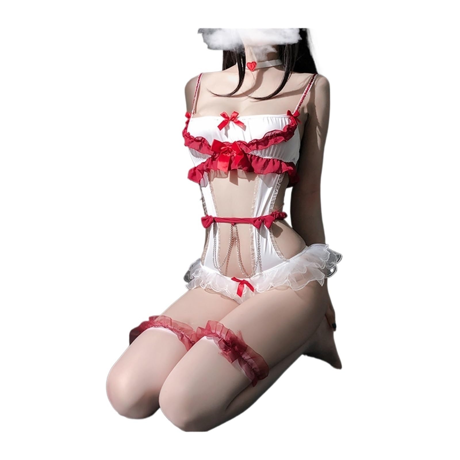 Lingerie sexy Sweetheart Morbida sorella Uniforme Infermiera siamese Pizzo Lingerie sexy Body Body Suit Sexy