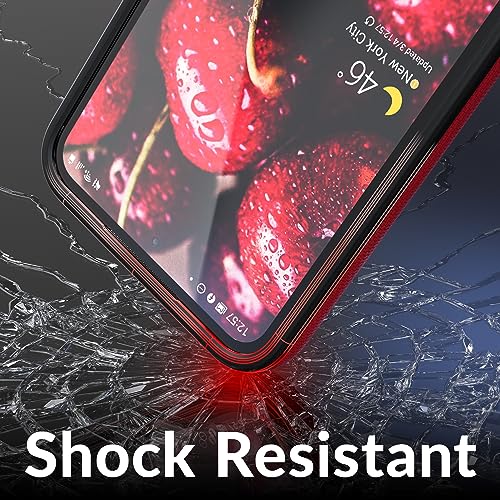 Image of Crave for Samsung Galaxy S23 FE Case, Shockproof Protection Dual Layer Case for Samsung Galaxy S23 FE (6.4 inch) - Red