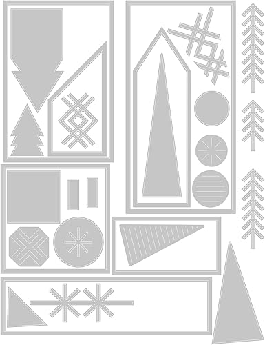 Miniatura 2 de Sizzix Thinlits - Juego de 27 troqueles navideños de Tim Holtz | 666335 | Troqueles de metal de corte fino para álbumes de recortes, relieve,