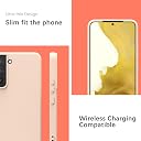 YATWIN Silicone Back Case for Samsung Galaxy S22 Plus, Soft-Touch Phone Back Cover for Samsung Galaxy S22 Plus - Link Pink gallery image