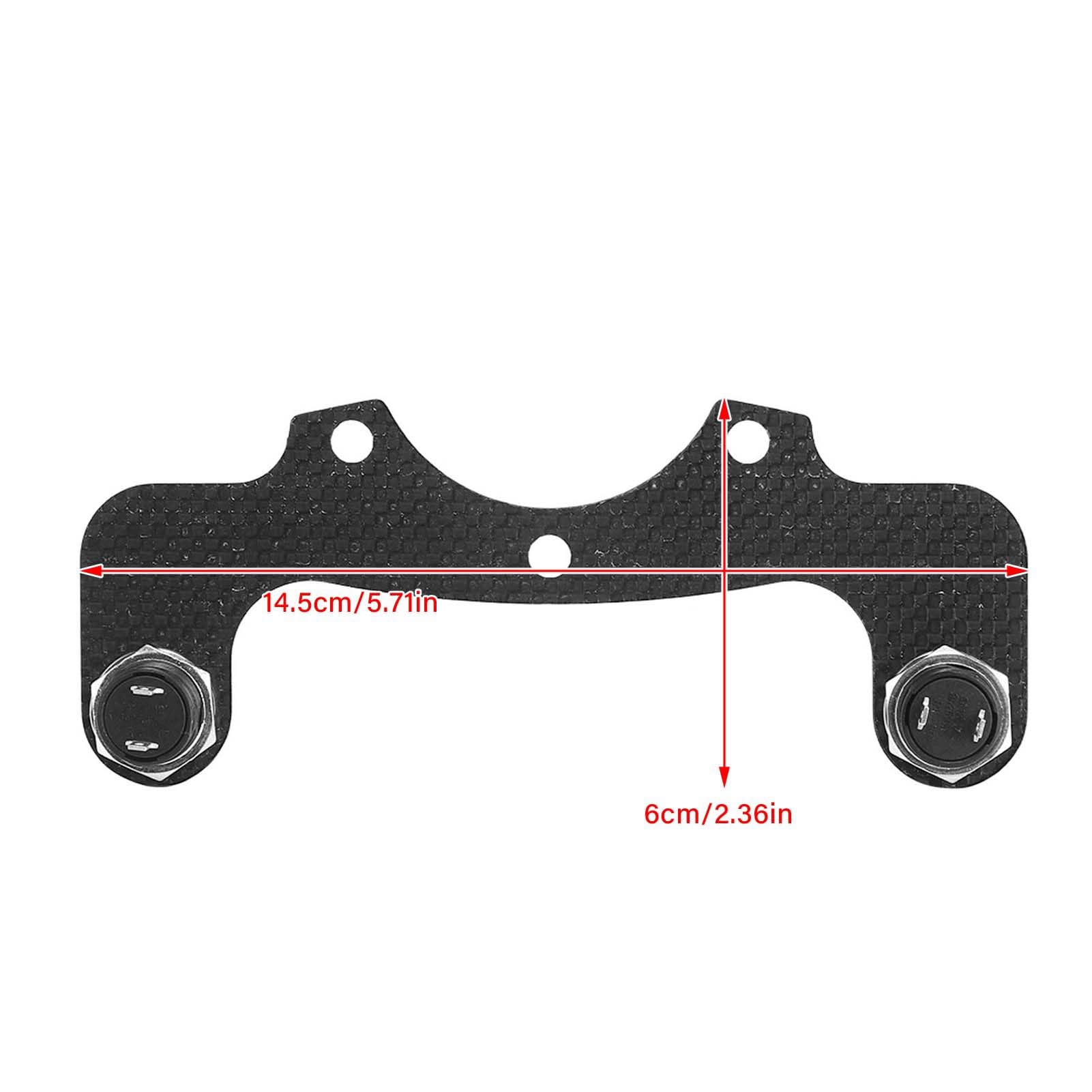 Kits de Boutons de Klaxon Externe en Fibre de Carbone pour Volant 6 Boulons – Version à Double Bouton, monté entre L'adaptateur de Moyeu et le Volant (paire)