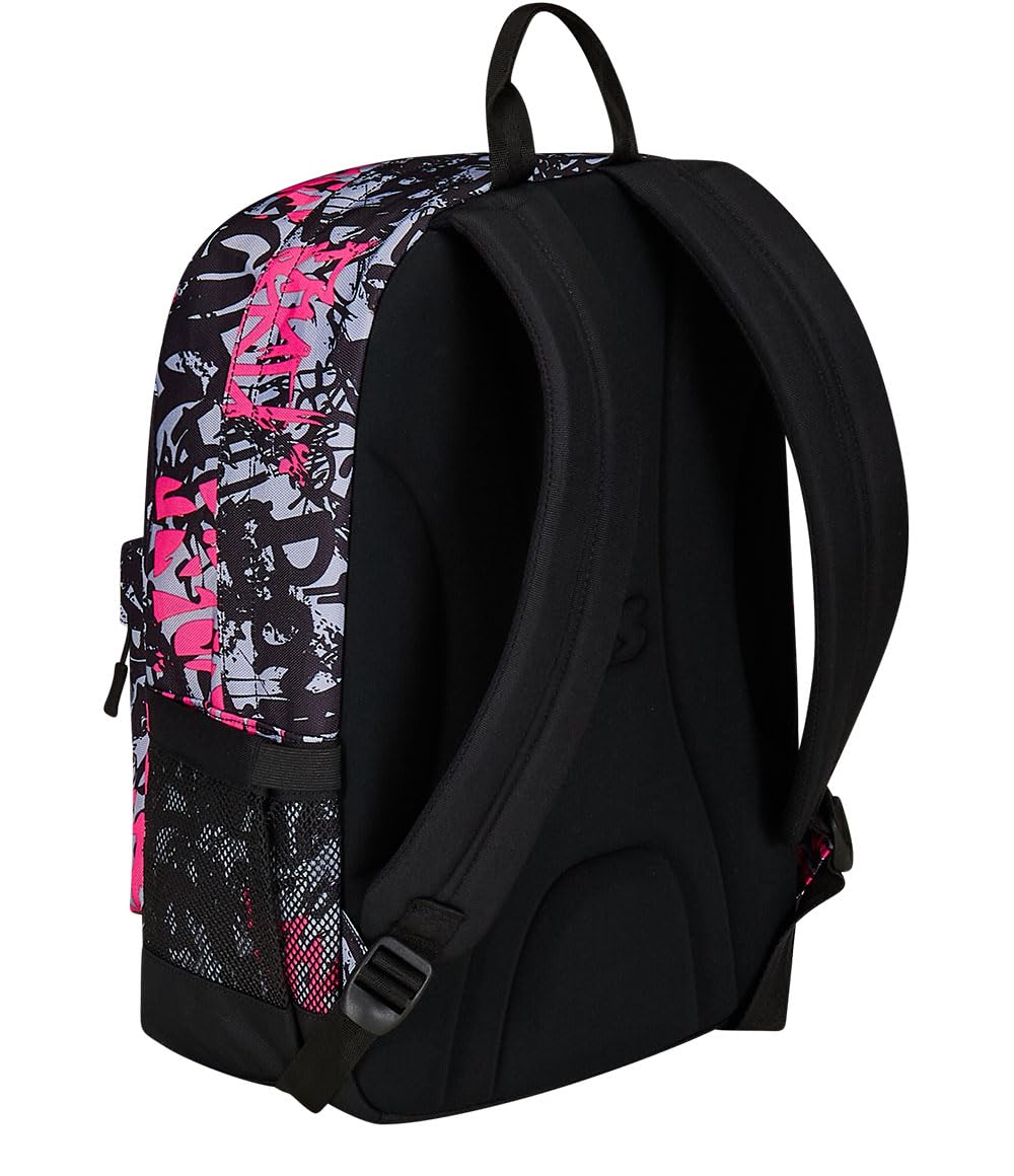 Seven ImusicPack - Mochila de un solo compartimento, rosa y negro, con auriculares inalámbricos incluidos, bolsillo para PC, mochila de viaje y escuela, para niños y adolescentes, Rosa, Talla única