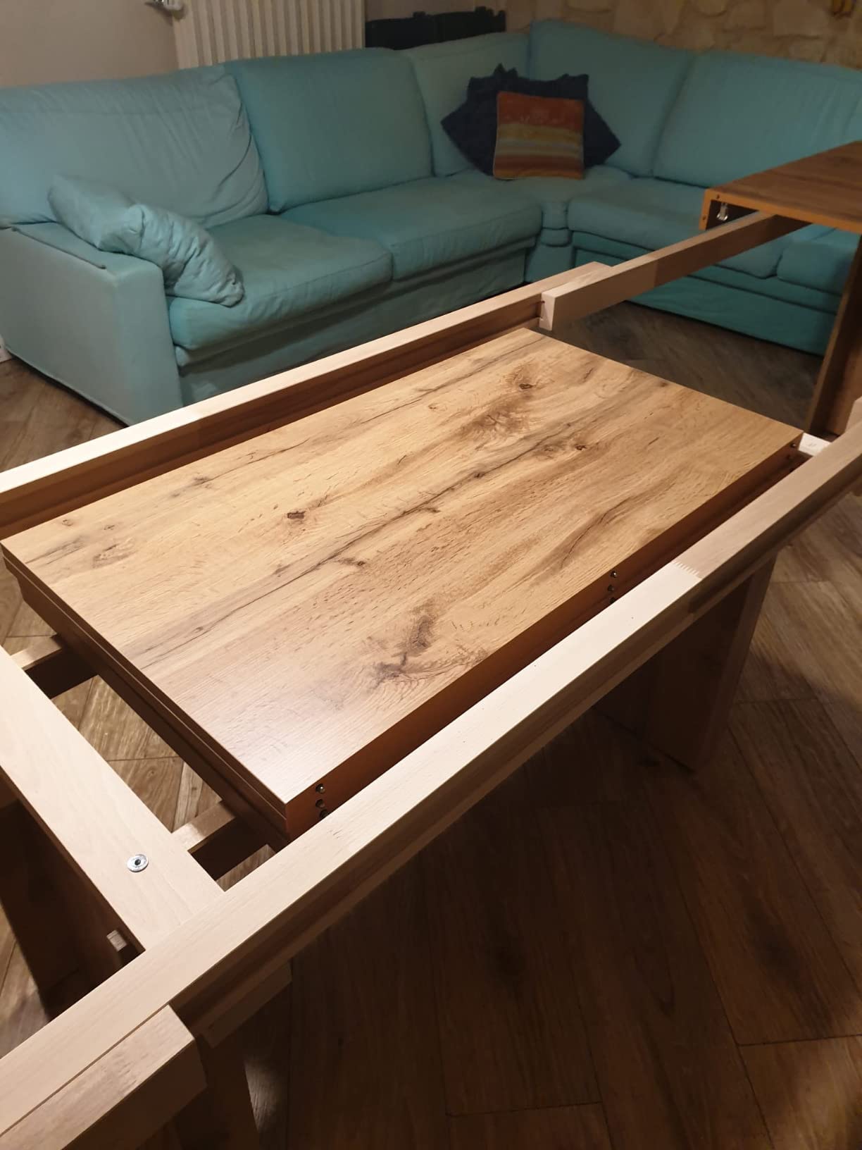 Mar.c.a. Design – Table Salle À Manger Extensible 180x100x78 cm – Jusqu’à 480 cm – Chêne Noueux – Fabriqué en Italie