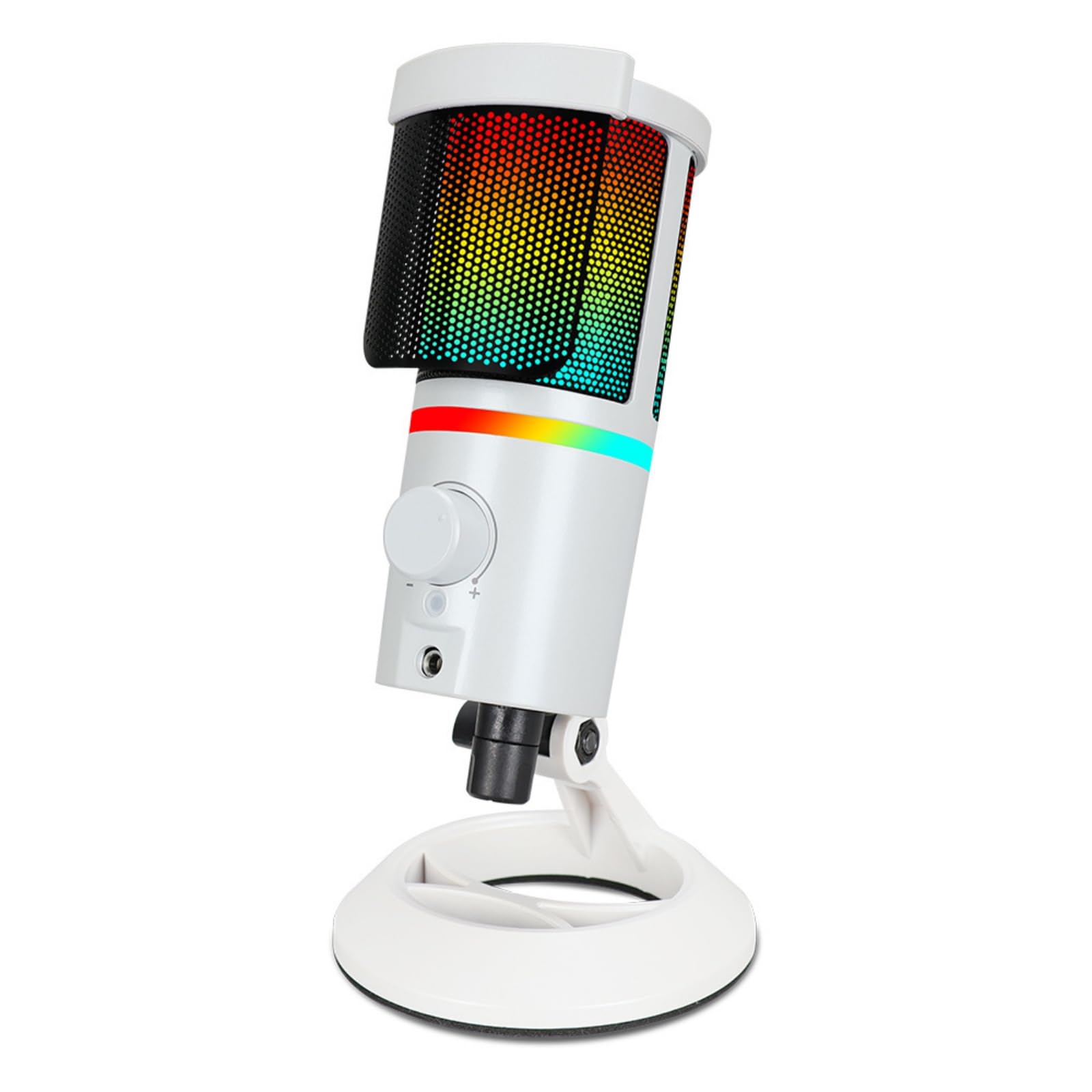 Micro USB avec Trépied Plug and Play Micro USB Professionnel Matériel pour Gaming, Blanc