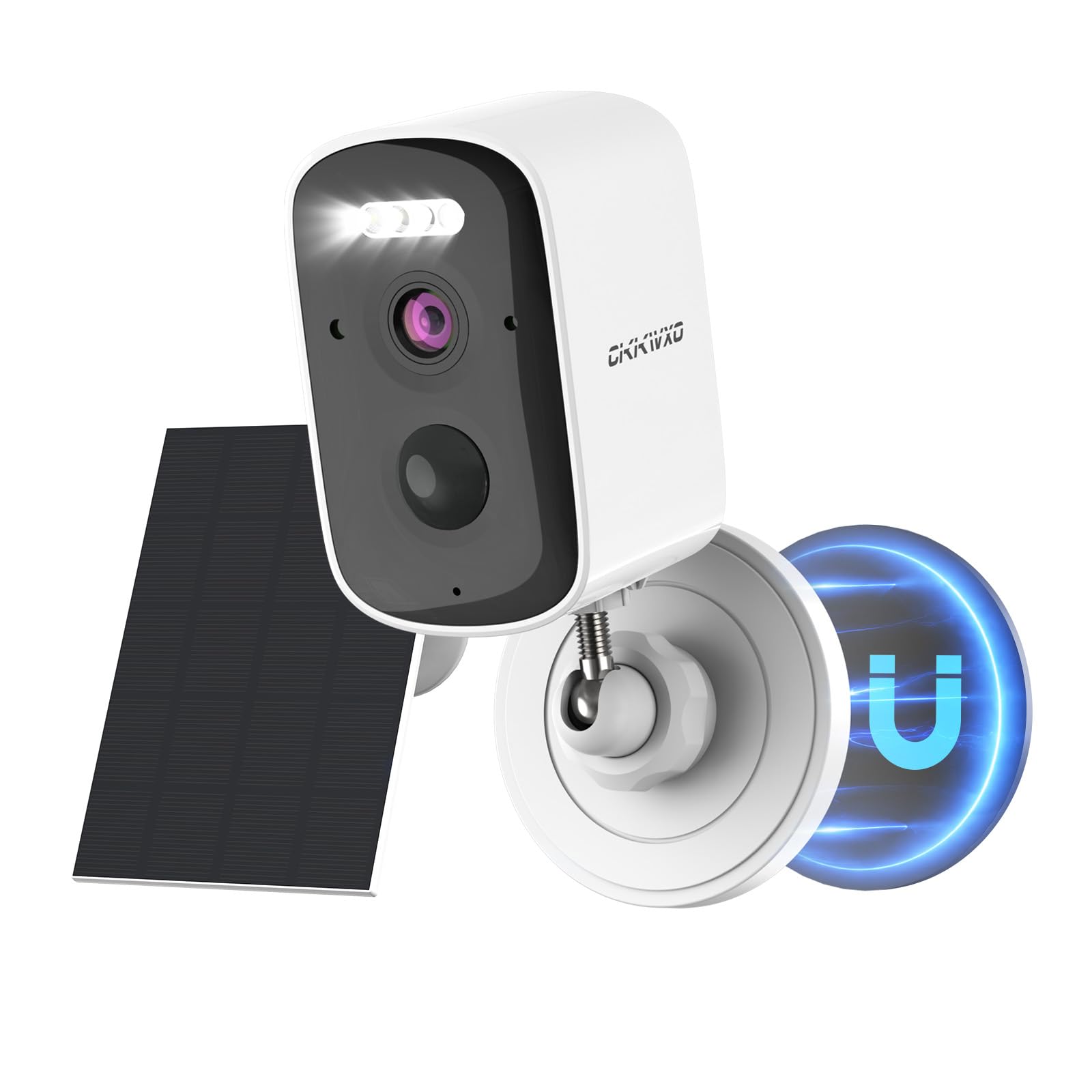 Telecamera Wi-Fi Esterno Pannello Solare con Supporto Magnetico 2K