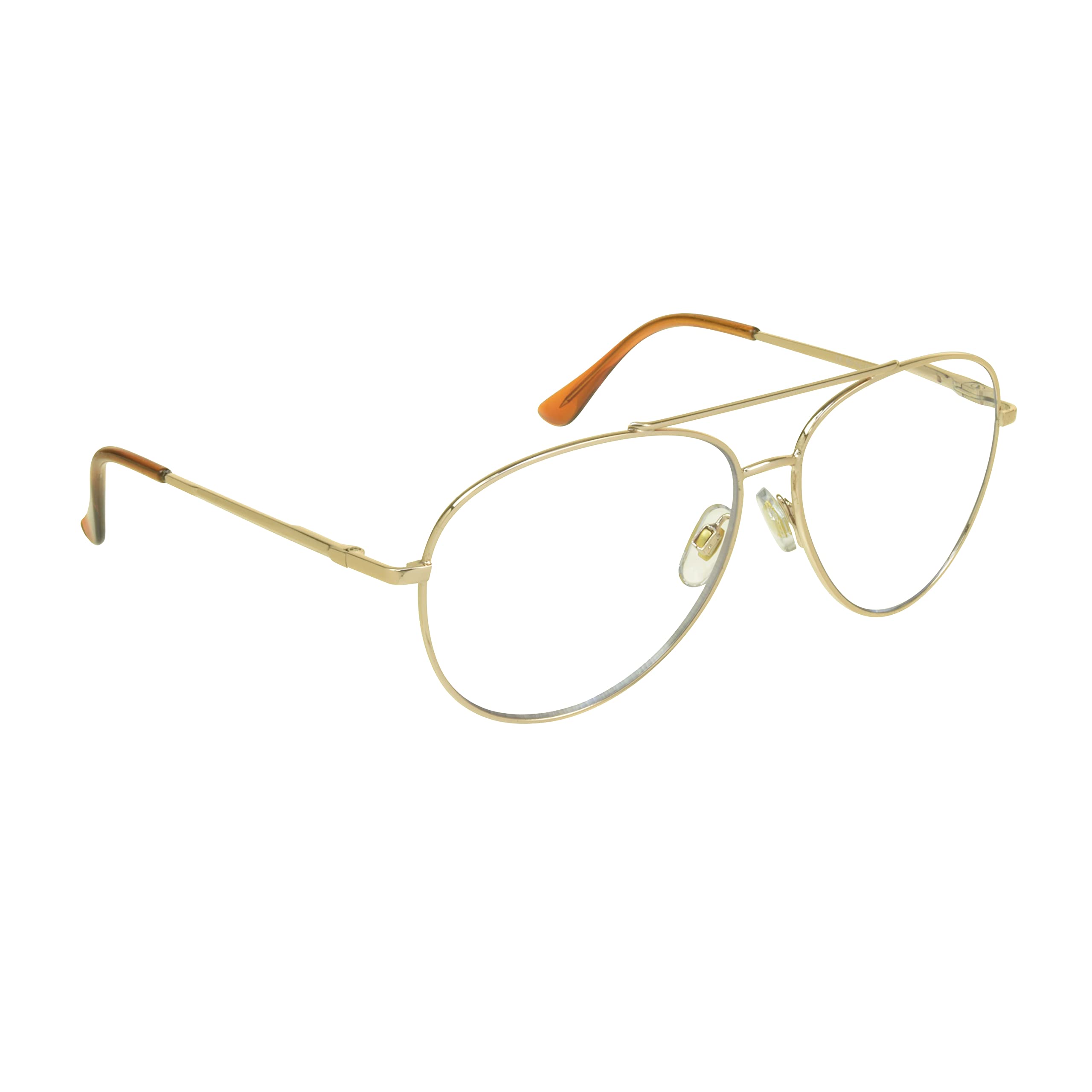 proSPORT Multifocal Progressive 3 Magnifications in 1 Lens No Line Computer Gaming Reading Glasses for Men & Women (Spy - Gold, 1.50, multiplier_x)