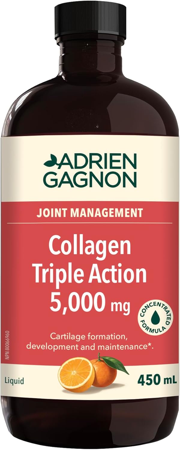 Adrien Gagnon – Collagen Triple Action Liquid, Helps Reduce Cellular Pain and Joint Pains, 450 ml Adrien Gagnon – Collagen Triple Action Liquid, Helps Reduce Cellular Pain and Joint Pains, 450 ml