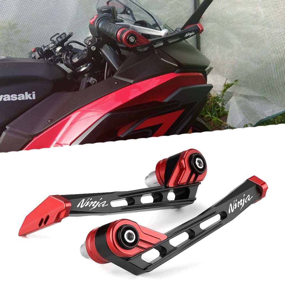 Motorcycle Handguards Fit for Ninja500 2024 2025 | Ninja400 NINJA650 Ninja ZX4R ZX6R ZX10R ZX14R 2018-2024 2025 All Year | Ninja Handlebar Grips Guard Clutch Levers Guard Accessories RD
