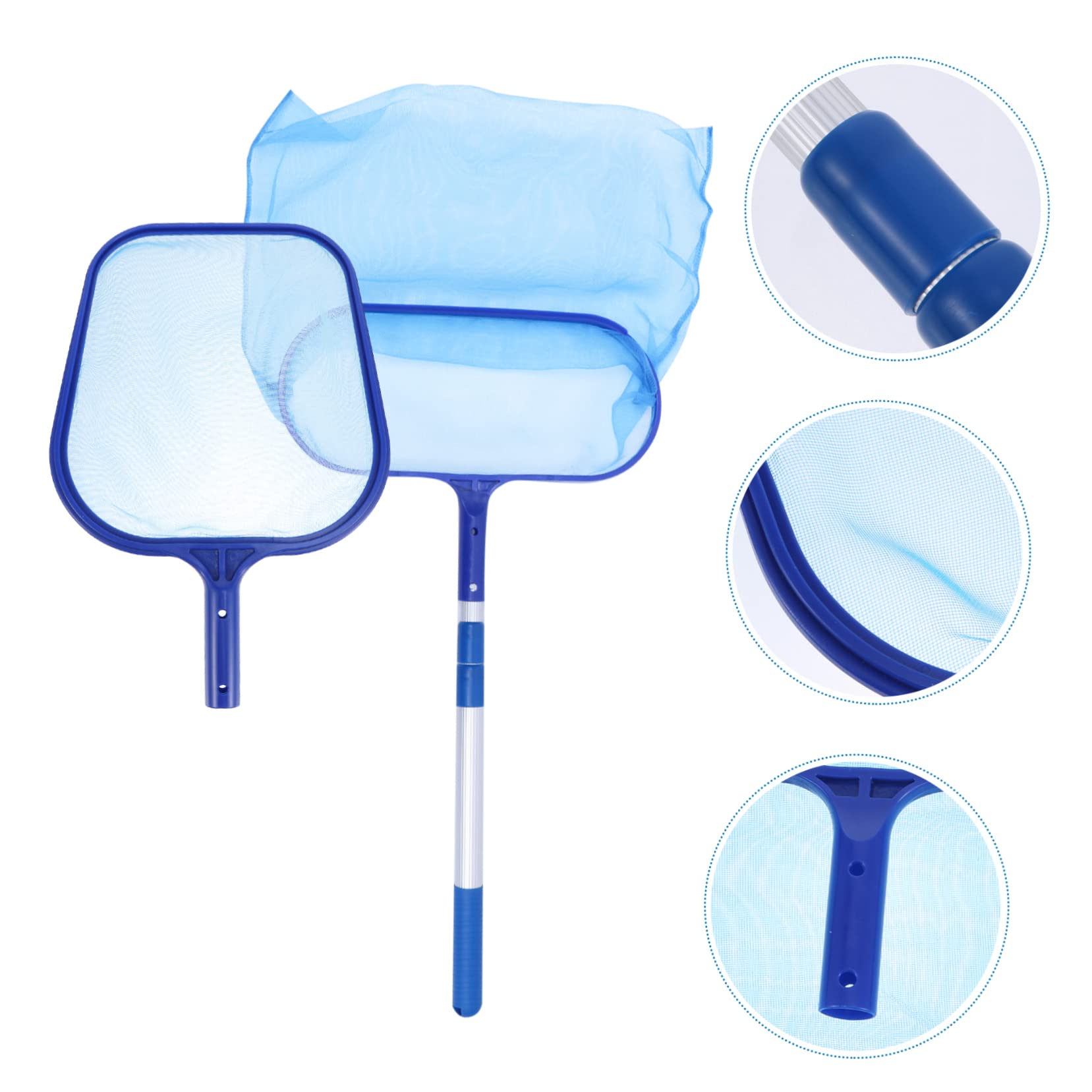 TOYANDONA Limpieza de Piscinas Recogedora para Piscina Resistente Telescópica para Recoger Malla Fina