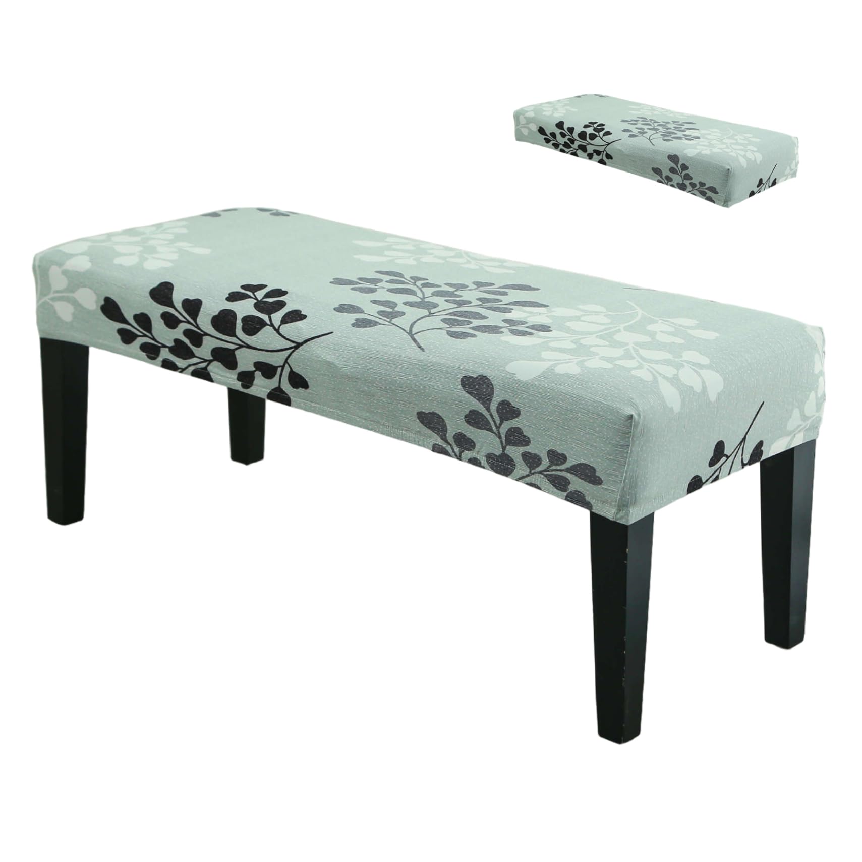 Cubierta de Banco de Comedor lavable y elástica con diseño extraíble para rectángulo