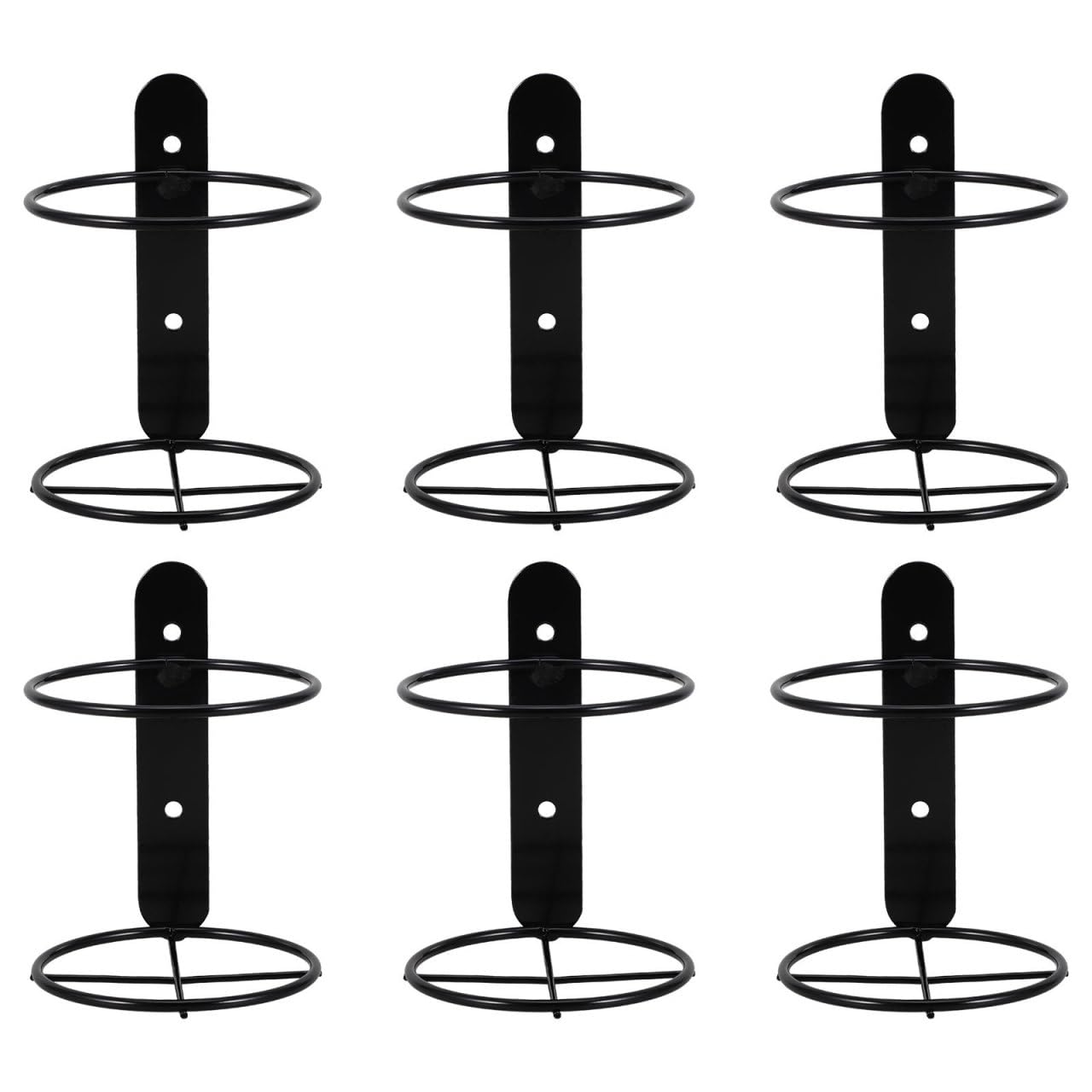 Botellero de pared para cocina Gadpiparty: soporte moderno de hierro para 6 botellas de vino