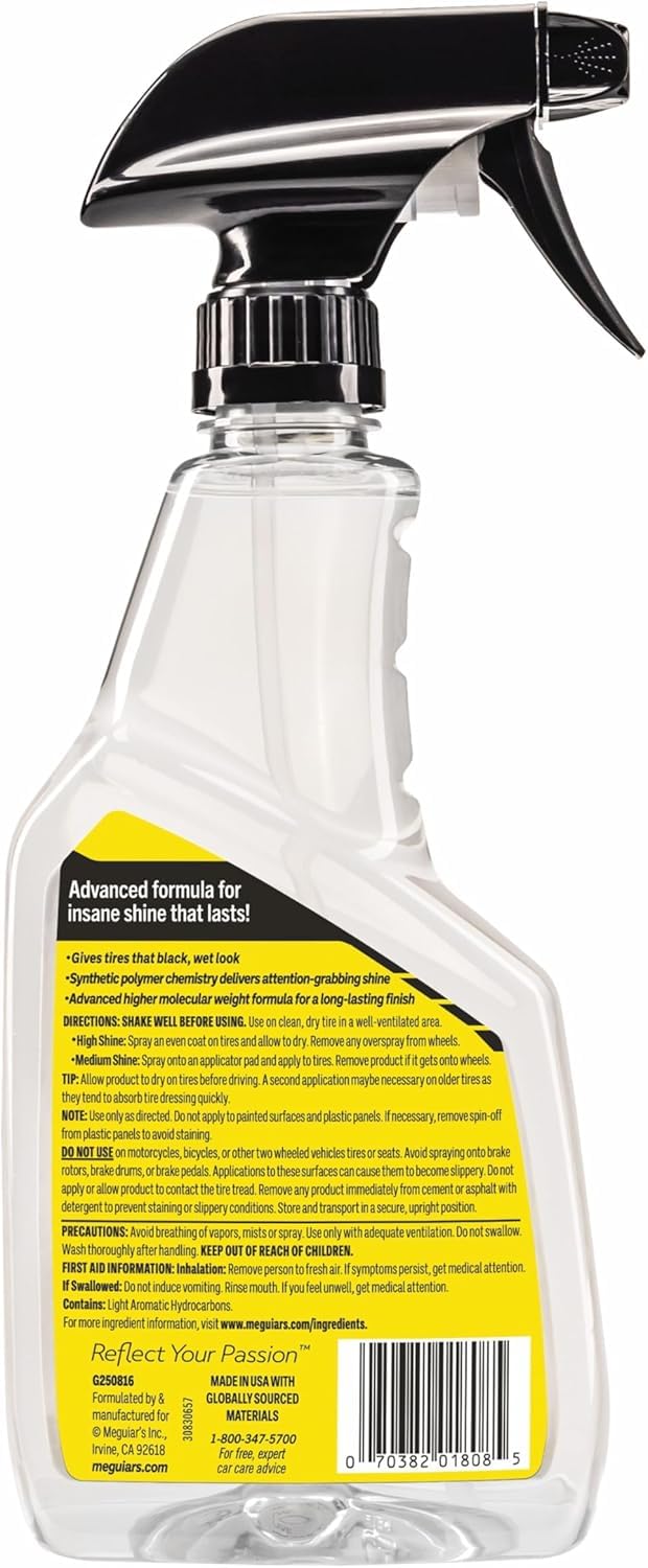 Meguiar’s Spray Ultra-Brillance Pneus – Ultimate G250816EU, 473 ML BT