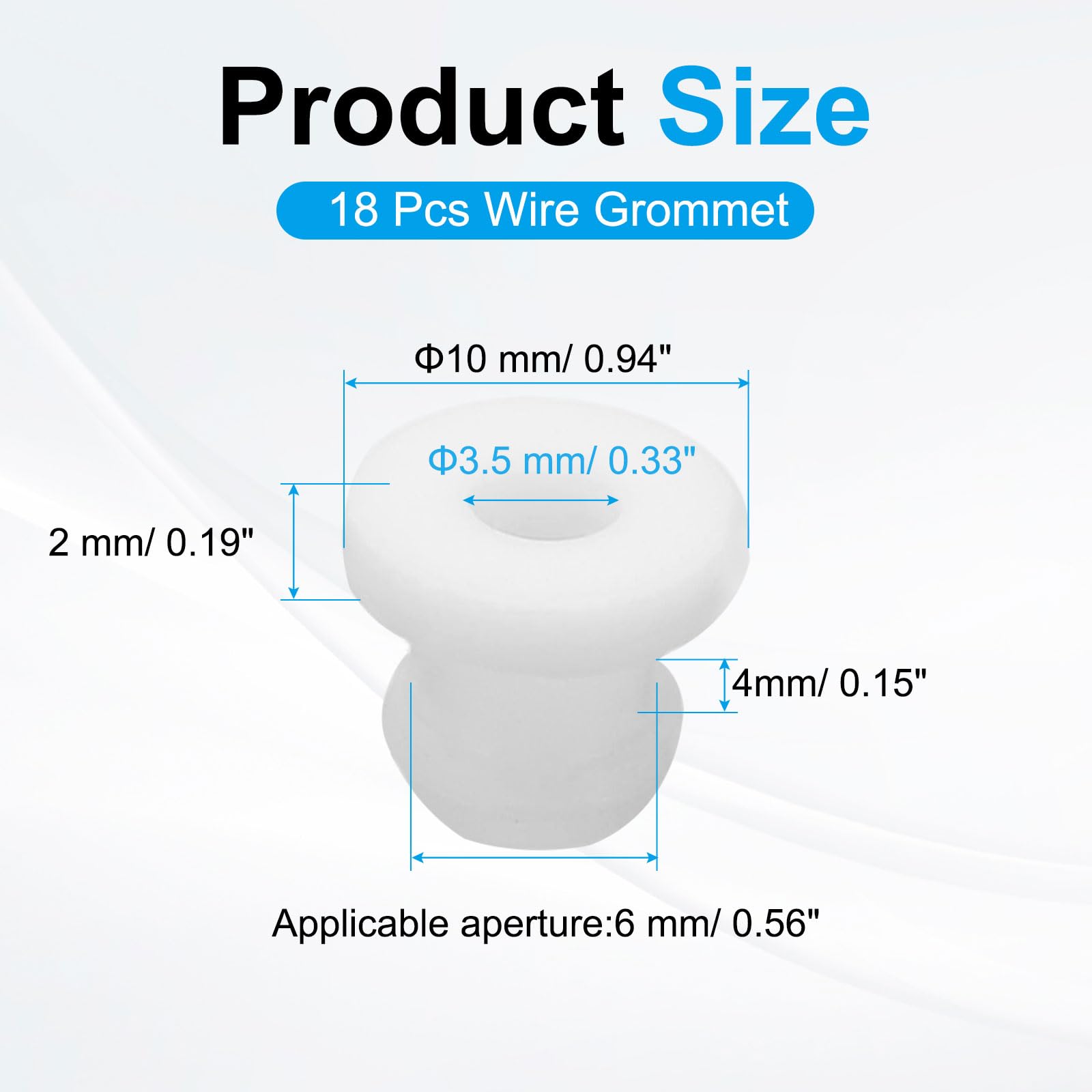 PATIKIL 18pcs Wire Grommet - Image 2