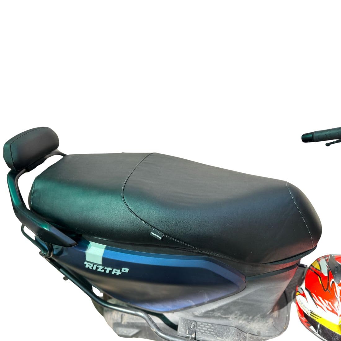 Sahara Seats Compatible with Ather Rizta Leather Finish Preminum Seat Cover (Black with Grey Thread-image-36