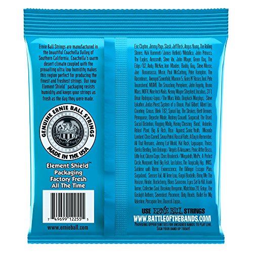 Image of Ernie Ball Extra Slinky Classic Pure Nickel Electric Guitar Strings, 8-38 Gauge (P02255) (Pack of 2)