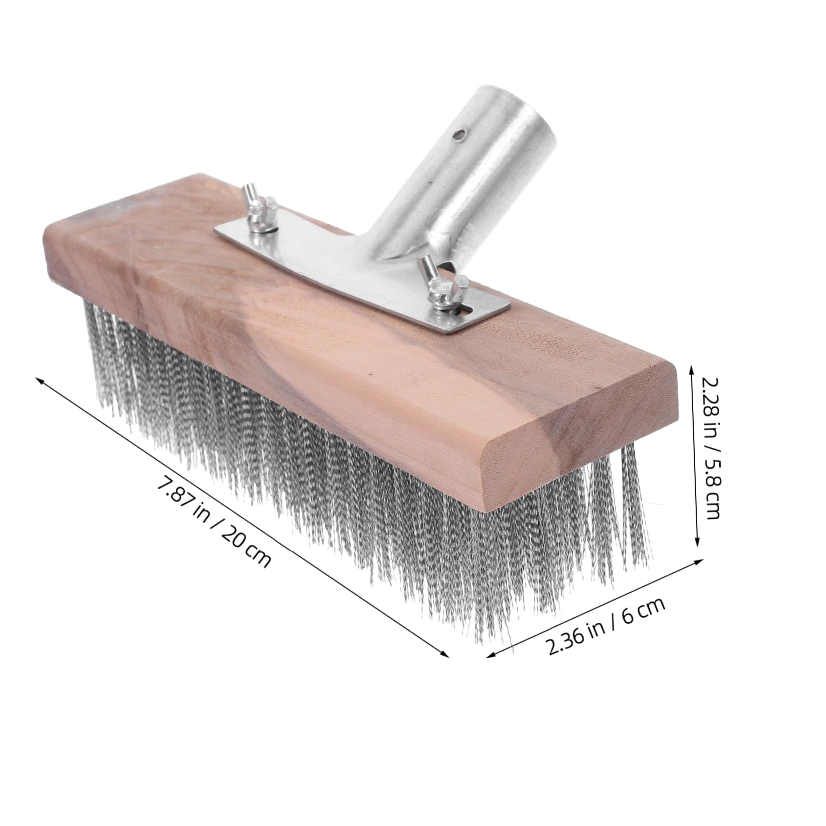 Abaodam Wire Scrub Brush with Connector Heavy Duty Floor Brush for Indoor Cleaning for Tubs Bathrooms Kitchens and More Durable and Long Lasting Design